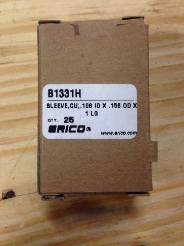 24 erico .106 id x .156 od x 1&#034; electrical cable adapter sleeves b1331h (s3) for sale