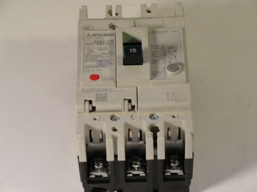 Mitshubishi Circuit Breaker, Model NV63-CW 15 Ampere