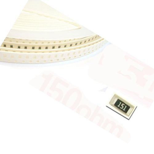 100 x smd smt 0805 chip resistors surface mount 150r 150ohm 151 +/-5% rohs for sale