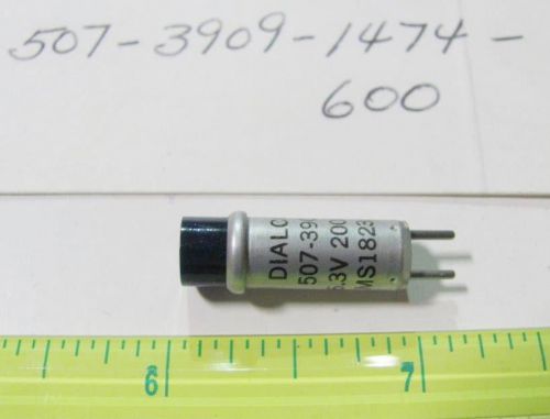 1x Dialight 507-3909-1474-600 6.3V 200mA Blue Short Cyl Incandescent Cartridge