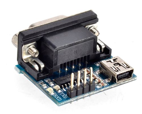 Serial Port To TTL Converter Module DB9 Connector MAX3232 CSE RS232