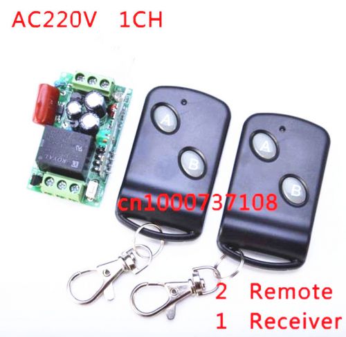220V 1CH Radio remote control switch light lamp LED ON OFF Receiver Transmitter