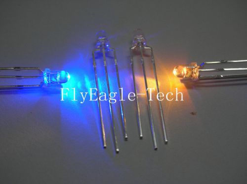 2000pc 3mm yellow/blue led bi-polar common cathode yb3 for sale
