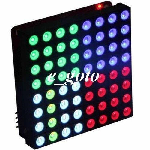 5mm 8x8 Matrix RGB LED Common Anode Full Colour 60x60mm