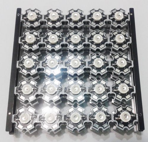 100 pcs 3w red high power 660nm led diodes plant grow light with 20mm star base for sale