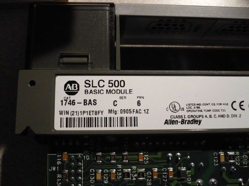Allen Bradley 1746-BAS BASIC MODULE FOR PROGRAMMABLE CONTROLLER SLC500