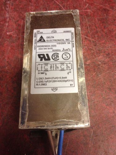 Delta electronics EMI filter 05DRDW2A Chassis mounting