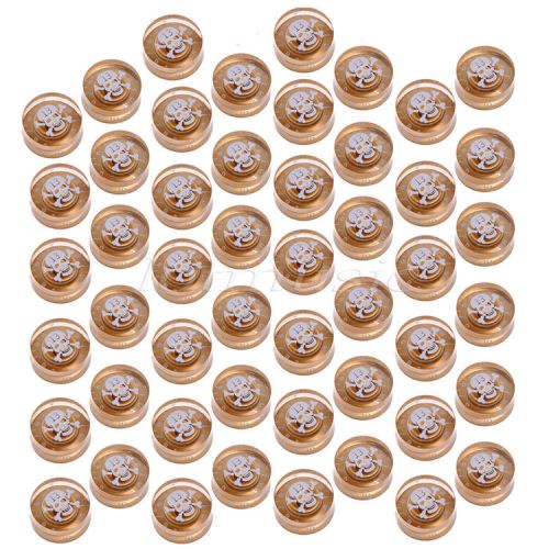 50pcs new style gold/ skull logo knobs for electric guitar