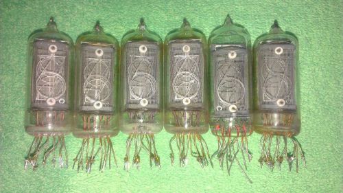 6 pcs IN-8-2 IN8-2  FINE GRID NIXIE USED TESTED TUBES DISPLAY  DIGIT CLOCK