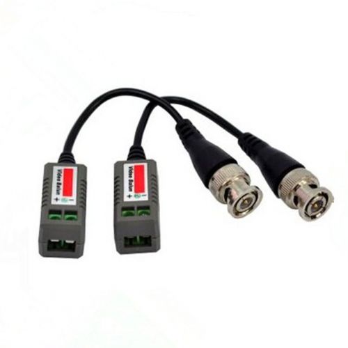 100pcs cctv camera passive video balun bnc connector cat5 utp coaxial cable for sale