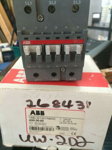 ABB A50-30 RT Balck Contractor 3-Pole 175V 50 Hz 208V 60 Hz