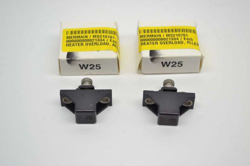 Lot 2 new allen bradley w25 thermal overload relay heater element b404386 for sale