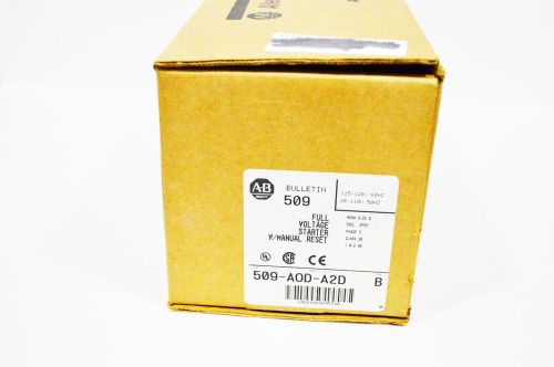 Allen Bradley 509-A0D-A2D Series B 120V 3-5 Pole Size 0 starter NIB