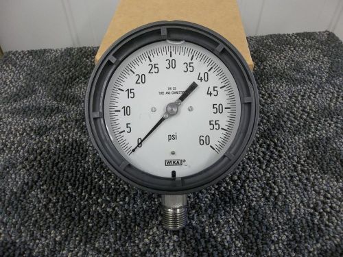 Wika glycerin filled meter gauge gage dial pressure indicator 0-60 psi new for sale