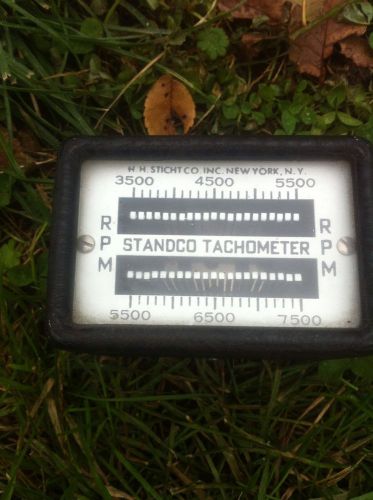 Standco vibrating reed tachometer h.h. stichtco inc. new york 3500- 7500 rpm for sale