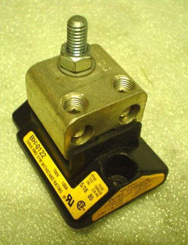 Qty1 buss bh-0122 fuse block 700v 100a 14-1/0 awg - used - 60 day warranty for sale