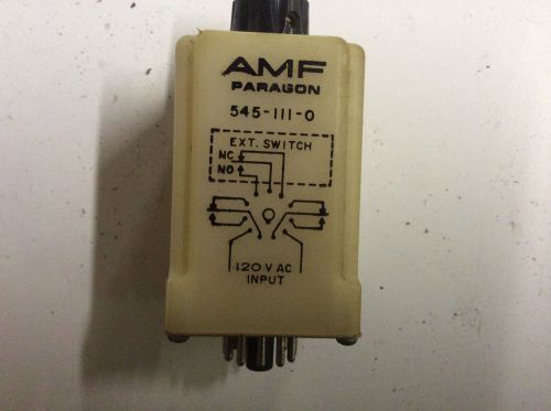 AMF Paragon 545-111-0 Automatic Timer 120 Vac Timing Relay M74