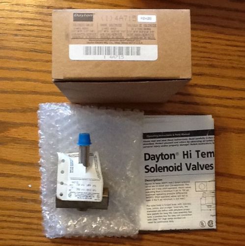 New dayton solenoid valve 4a715 2-way 3/8&#034; for sale