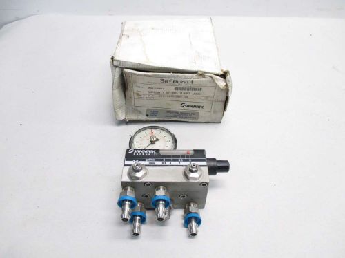 New safematic sf-08-10 liquid gauge 1/4in 0-2gpm water flow meter d418142 for sale