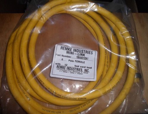 REMKE 106AA0120A1, 6 WIRE 12` CORD (NEW IN PACKAGE)