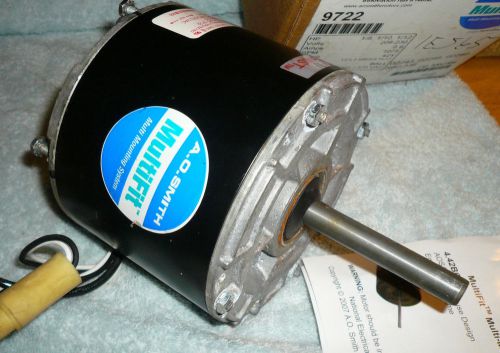 AO Smith 9722 1/8,1/10,1/12 HP 1075 RPM Motor Reversible Rotation MULTI-FIT 42Y