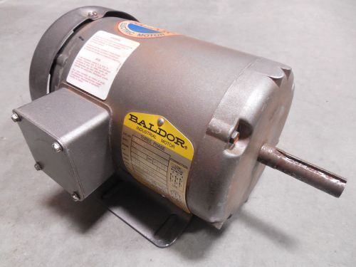 USED Baldor M3541 Three Phase Industrial Motor 3/4 HP 208-230/460V
