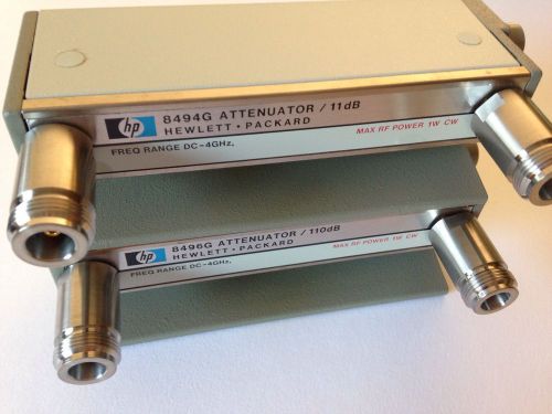Hp/agilent 8494g &amp; 8496g programmable attenuator set 121 db nos for sale