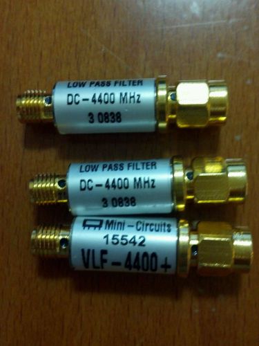 LOT OF 3 Mini circuits 15542 VLF -4400 + DC-4400 MHZ Attenuators