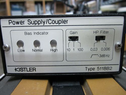KISTLER 5118B2 POWER SUPPLY COUPLER AMPLIFIER KIAG SWISS ACCELEROMETER PRESSURE