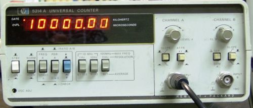 Agilent/Keysight/HP 5314A universal counter, calibrated