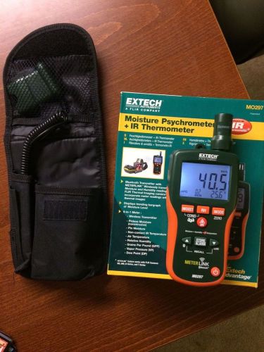 Extech MO297 Pinless Moisture Psychrometer with IR Thermometer and Bluetooth