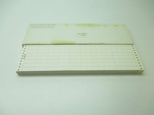 New eurotherm chessell 248540 fan fold strip chart paper 10-7/8x3in d414732 for sale