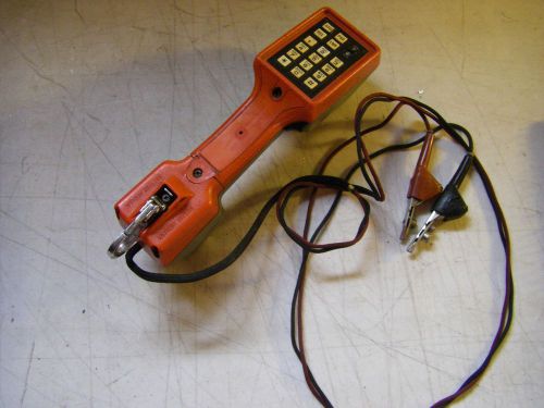 Harris Dracon ~ Orange lineman telephone tester ~ TS -22