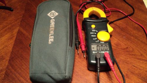 GREENLEE CM-600 DIGITAL HANDHELD AC CLAMP ON VOLTAGE AMP METER