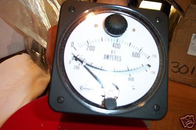 Nib crompton ac ammeter current meter 0-600 for sale