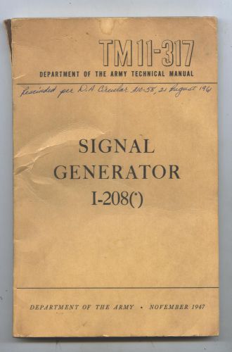 I-208 Signal Generator manual