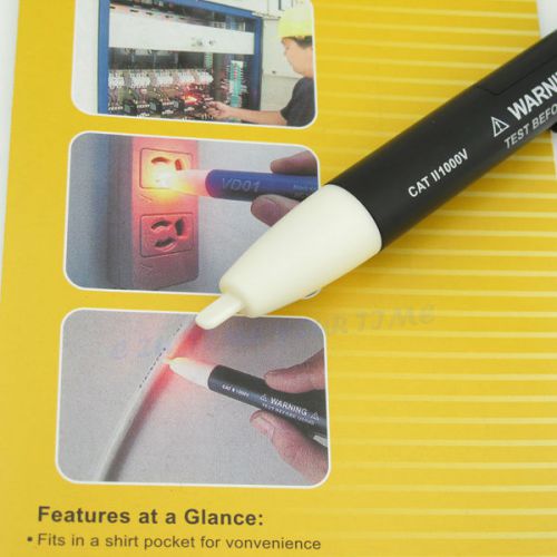 90~1000v voltage test pen stick voltage detector tester cable electrician tools for sale