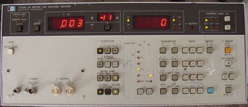 HP - AGILENT 4140B pA METER/ DC VOLTAGE SOURCE WITH MANUALS! CALIBRATED !
