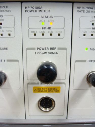 Hp agilent 70000 series model 70100a power meter plug-in 100khz - 50ghz tested! for sale