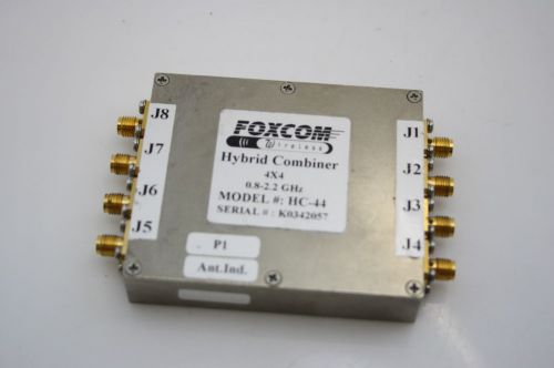 P2G FOXCOM Dual Hybrid Combiner Microwave 0.8-2 GHz 4 RF Channel low IL TESTED