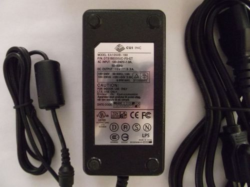 Ea1050b-180  cui inc. power supply 60w 18vdc 3.3a, mpn dts180330uc-p5-et for sale