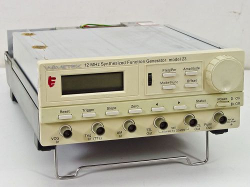 Wavetek Model 23  12 MHz Synthesized Function Generator w/out Cover