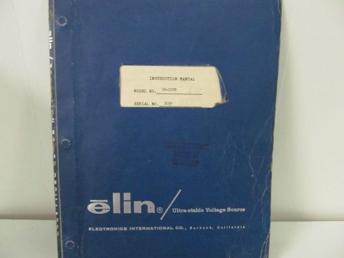 Elin Division DK-106R Oscillator Instruction Manual w/schematics