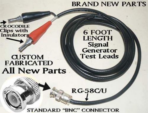 New 50 ohm bnc preassembled signal generator test leads for heathkit eico b&amp;k for sale