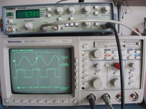 5MHz Function Generator with 50MHz Freq. Counter. Tenma  72-7210. TESTED!