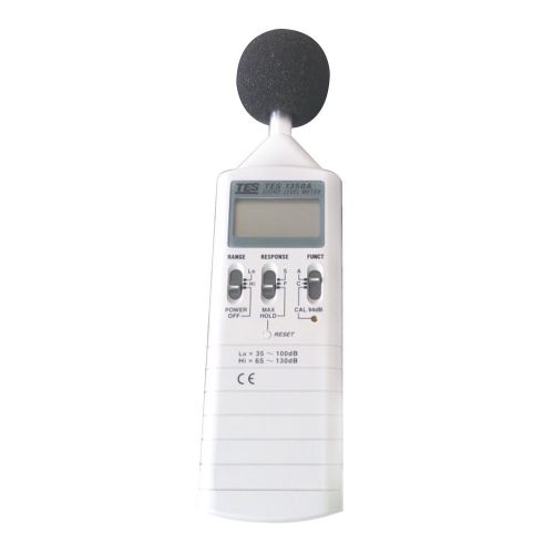 New tes-1350a sound level meter noise test measurement 35~130db 9v lcd lo hi for sale