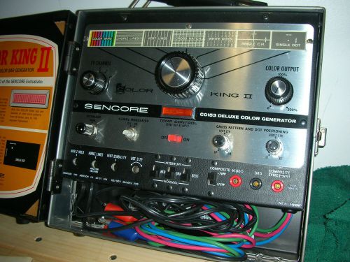 Sencore Color King II Deluxe Generator CG153 TV Test Repair Equipment Century