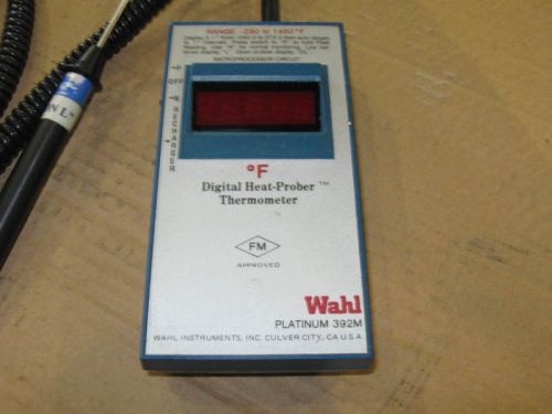 Wahl 392m thermometer with#121 spring tip plat. probes for sale