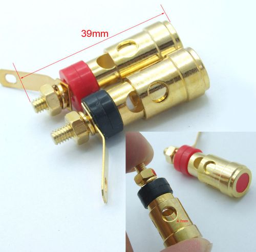 4PCS Crimp cables BINDING POST to Banana Plug Screw Cable DIY Testers Test Probe