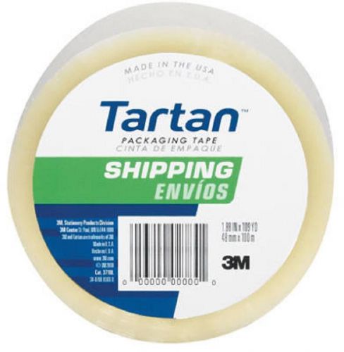 3M Tartan, 1.88&#034; x 54.6 YD, Clear Package Sealing Tape, 3710-DC